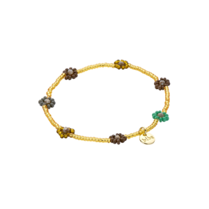 54770Mix02 Armband Biba Flowers Fall Grijs.Groen.Bruin 54770Mix02 Armband Biba Flowers Fall Grijs.Groen.Bruin